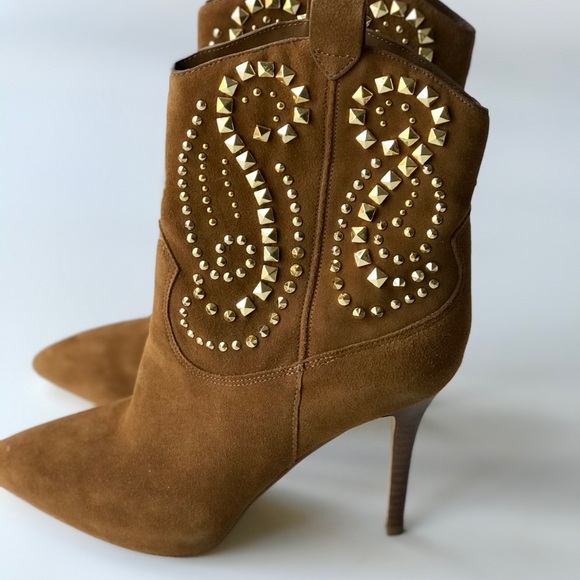 Michael Kors Reena Studded Suede Ankle Boot - Picture 4 of 9